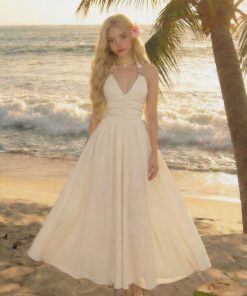 Beach Style Halter Maxi Dress